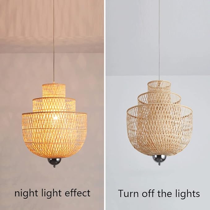 Luminária Artesanal de Fibra Natural